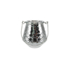Textured Electroplated Silver Fragments Candlestick YD-CX-154