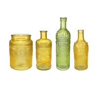 Sun Patterned Colored Glass Vase YD-SS-136