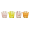 Flower Spray Colored Glass Candle Holder YD-ND-377