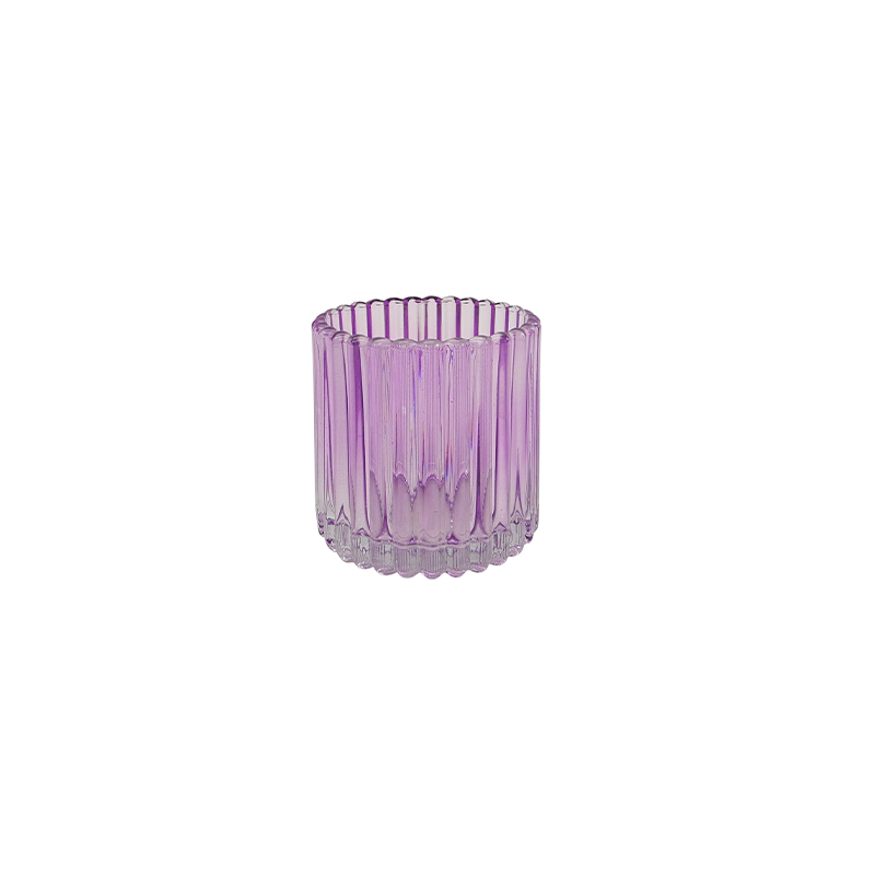 Striped Glass Candle Holder Set YD-ND-378