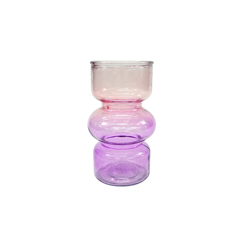 Special-shaped Gradient Spray Color Glass Vase YD-ND-324