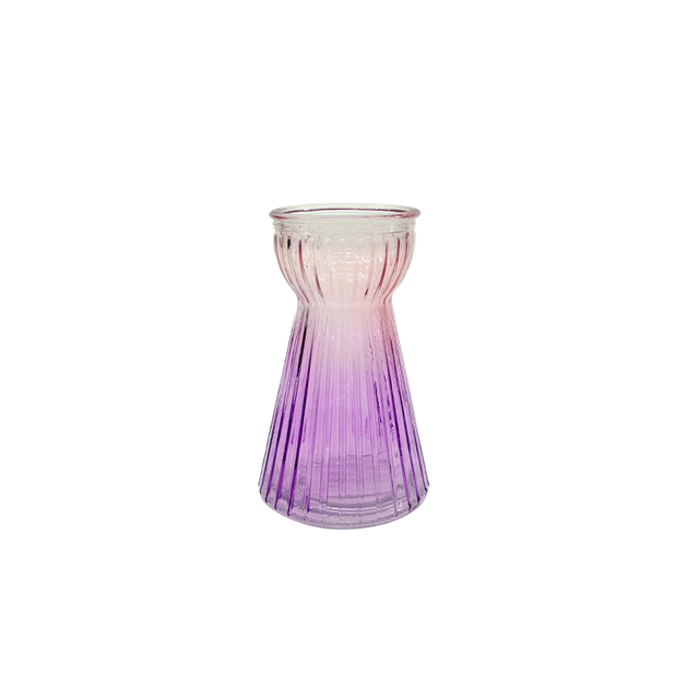 Conical Gradient Spray Color Glass Vase YD-ND-323