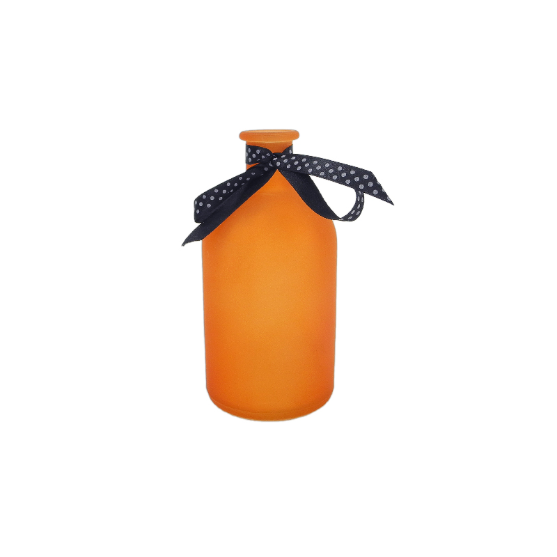 Halloween Orange Frosted Glass Bottle YD-HAL-107