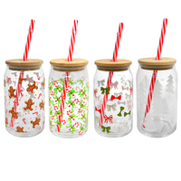 Christmas Sticker Pattern Straw Cup YD-CX-100
