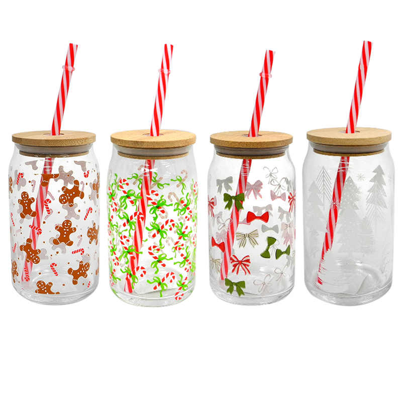 Christmas Sticker Pattern Straw Cup YD-CX-100