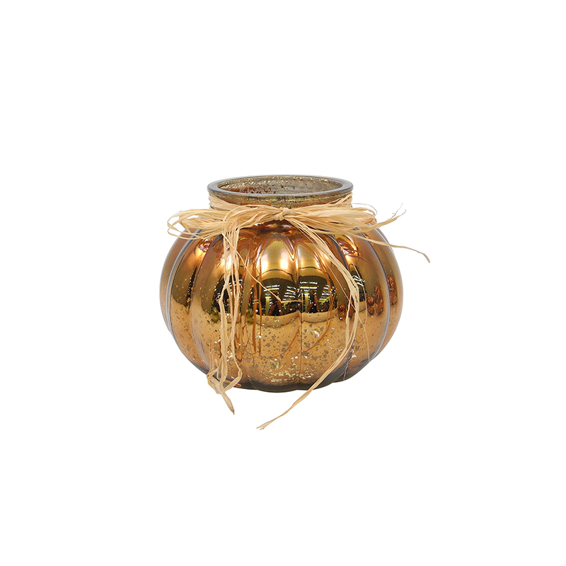 Electroplated Broken Silver Spherical Candle Holder YD-TDH-080