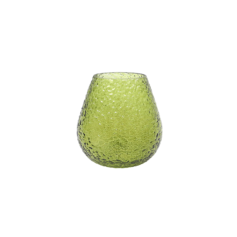 Textured Spray-colored Glass Vase YD-TDH-064