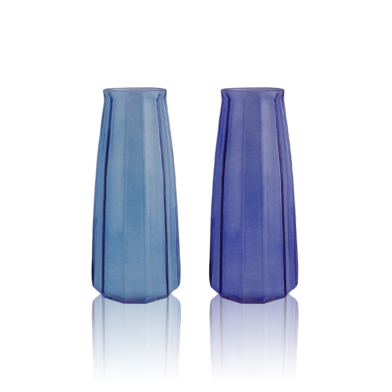 Conical Frosted Glass Vase YD-OBS-086