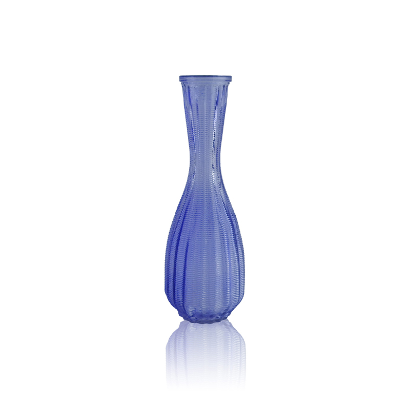 Horizontal Frosted Glass Vase YD-OBS-089