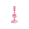 Rose Red Multicolored Plated Glass Candle Holder YD-VL-058
