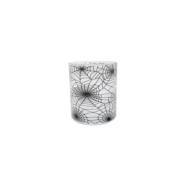 Halloween White Frosted Glass Wax Cup YD-HAL-076