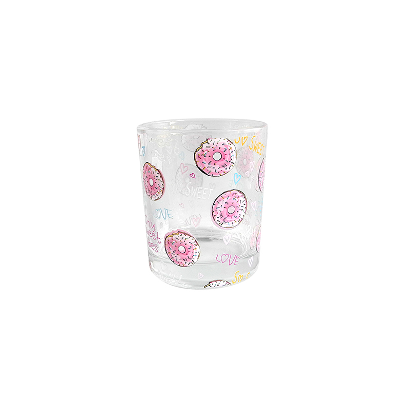 Flower Pattern Glass Wax Bottle YD-VL-062