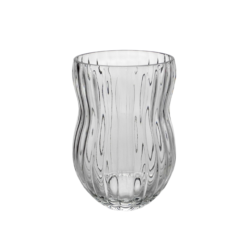 Peanut Shaped Clear Glass Vase YD-CGV-034