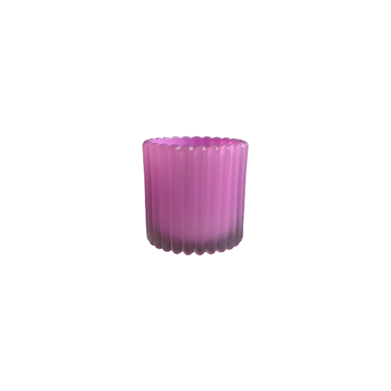 Striped Frosted Glass Wax Bottle YD-EAS-065
