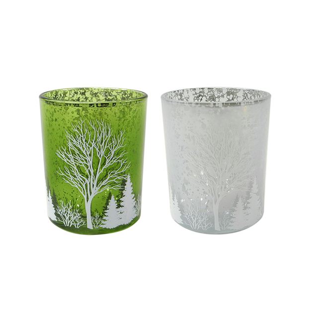 Broken Silver Plated Glass Wax Bottle inside YD-CX-087