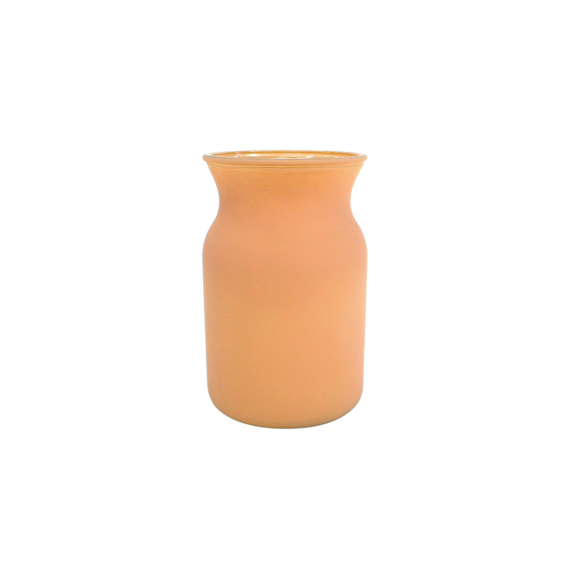 Cylindrical Frosted Glass Vase YD-ND-258