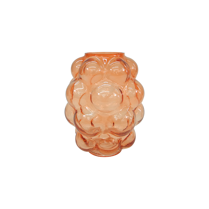 Special-shaped Cutout Bubble Glass Vase YD-SS-089