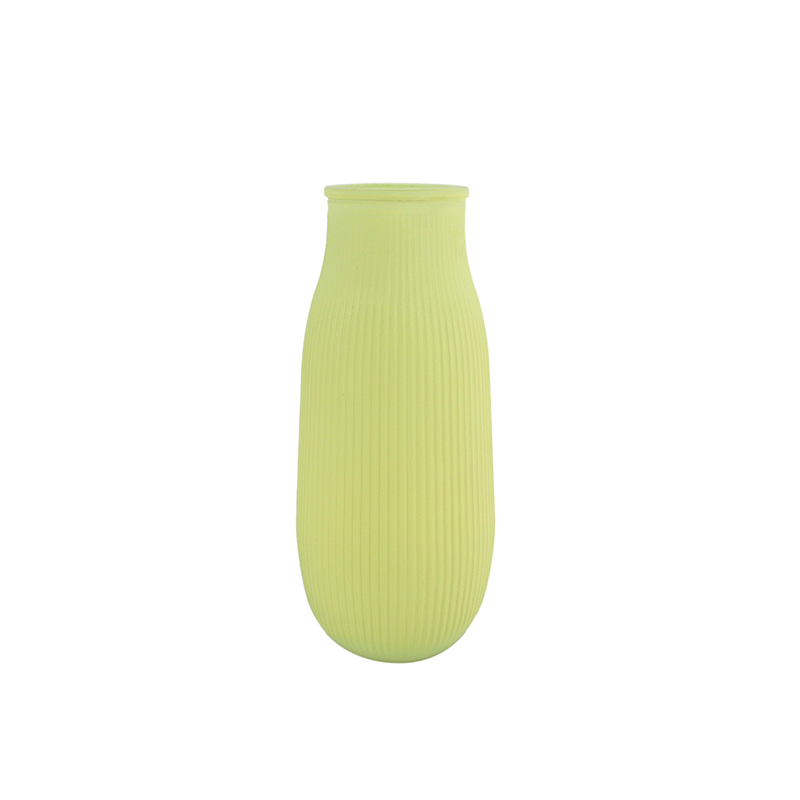 Three Color Frosted Glass Vase YD-ND-442