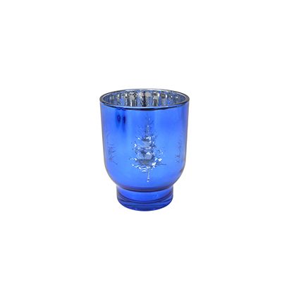 Yorklsun Glassware Royal Blue Candle Holder & Wax Bottle YD-CX-051