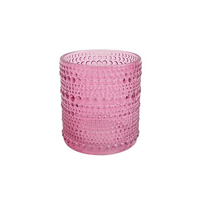 Yorklsun Glassware pink candle holder & wax bottle YD-HDWC-139
