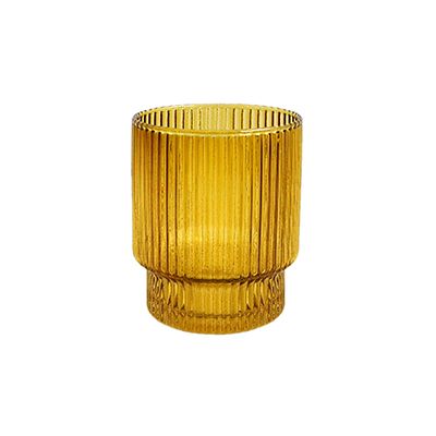 Yorklsun Glassware Brown Candle Holder & Wax Bottle YD-TDH-041