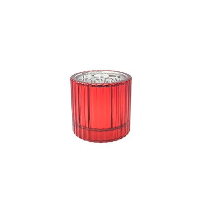 Yorklsun Glassware Red Candle Holder & Wax Bottle YD-CX-058