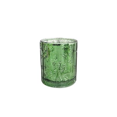 Yorklsun Glassware Green Christmas Candle Holder & Wax Bottle YD-ND-138