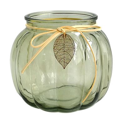 Yorklsun Glassware Green Candle Holder & Wax Bottle YD-HDWC-045