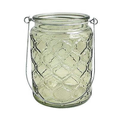 Yorklsun Glassware Green Candle Holder & Wax Bottle YD-HDWC-048