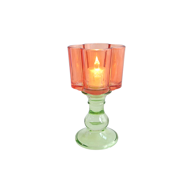 Orange Petal Candle Holder YD-HDWC-225