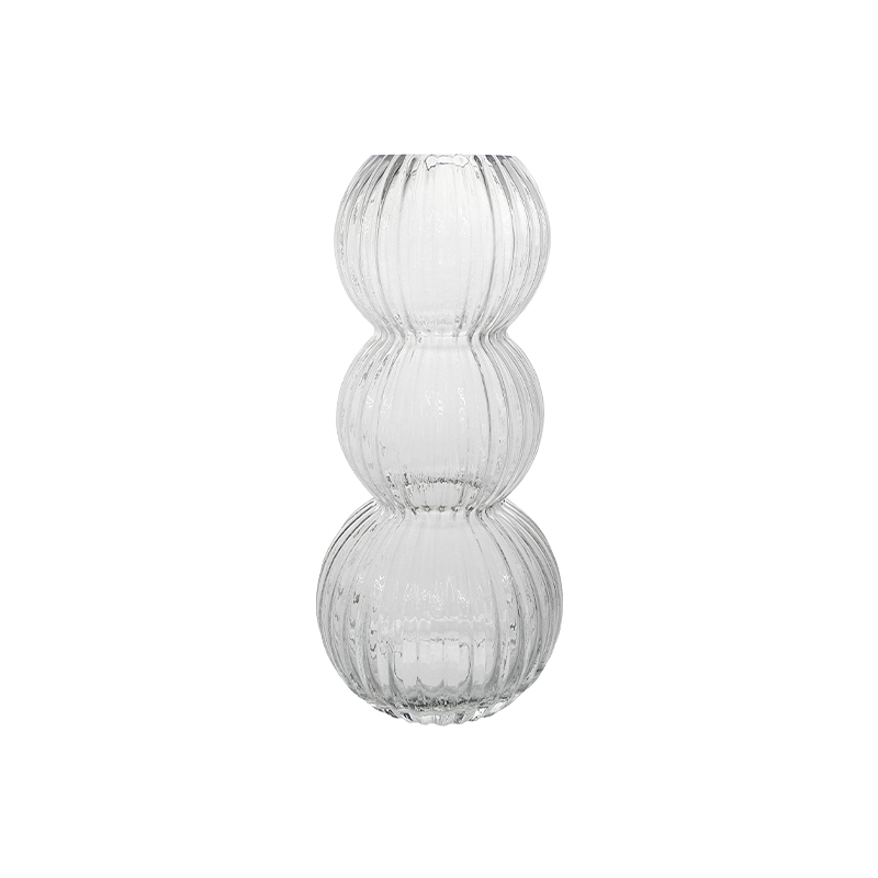 Ball Striped Glass Vase YD-CGV-141