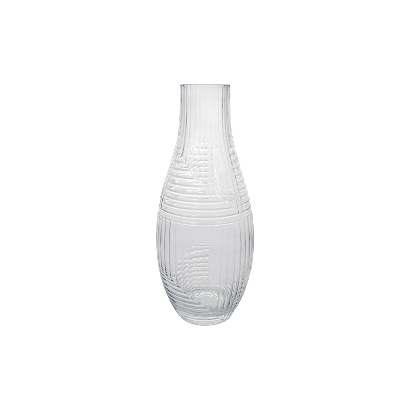 Line Texture Glass Vase YD-CGV-174