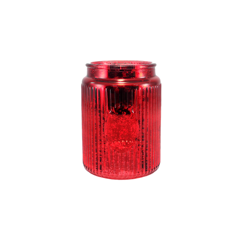 Electroplated Silver Fragment Pattern Candleholder YD-CX-158