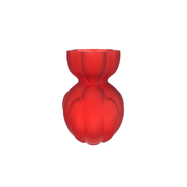 Special-shaped Frosted And Tinted Glass Vase YD-TDH-173