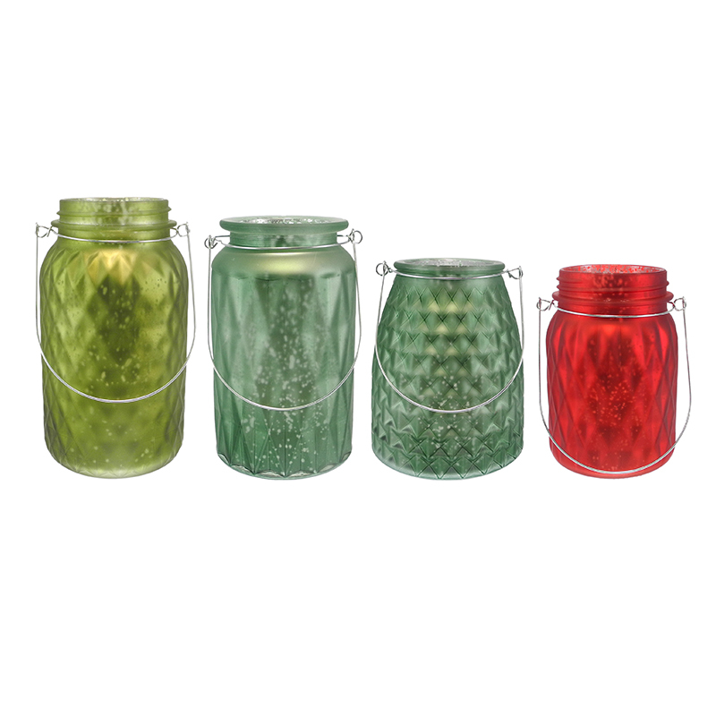 Enameled Broken Silver Candleholder with Handle YD-CX-168