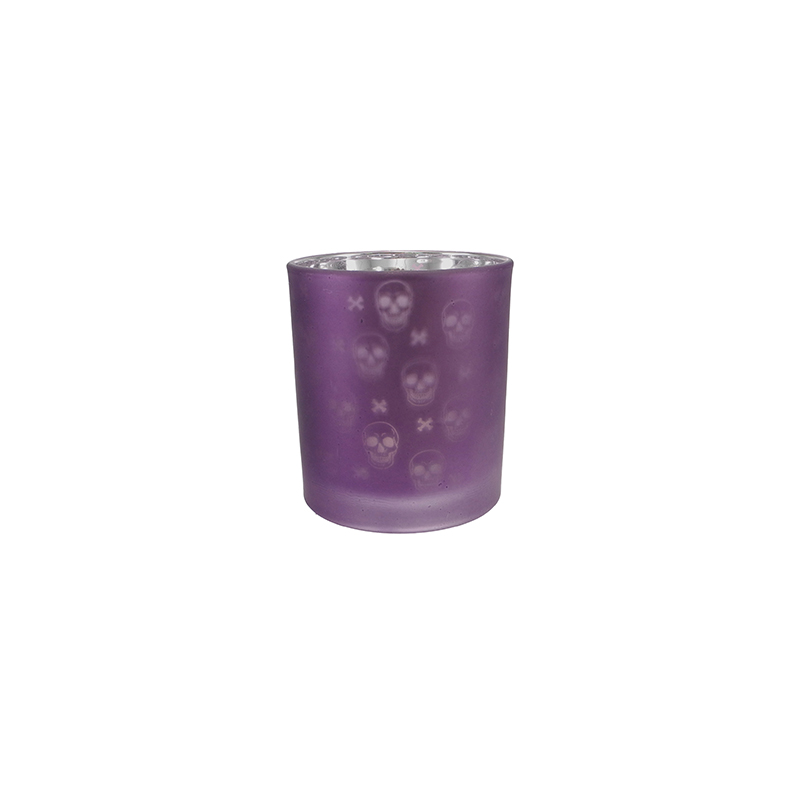 Halloween Electrically Plated Glass Candleholder YD-HAL-124