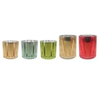 Striped Electroplated Candleholder YD-CX-173