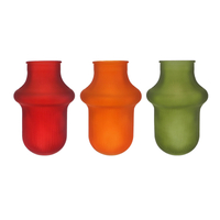 Polished And Tinted Striped Glass Vase YD-TDH-166