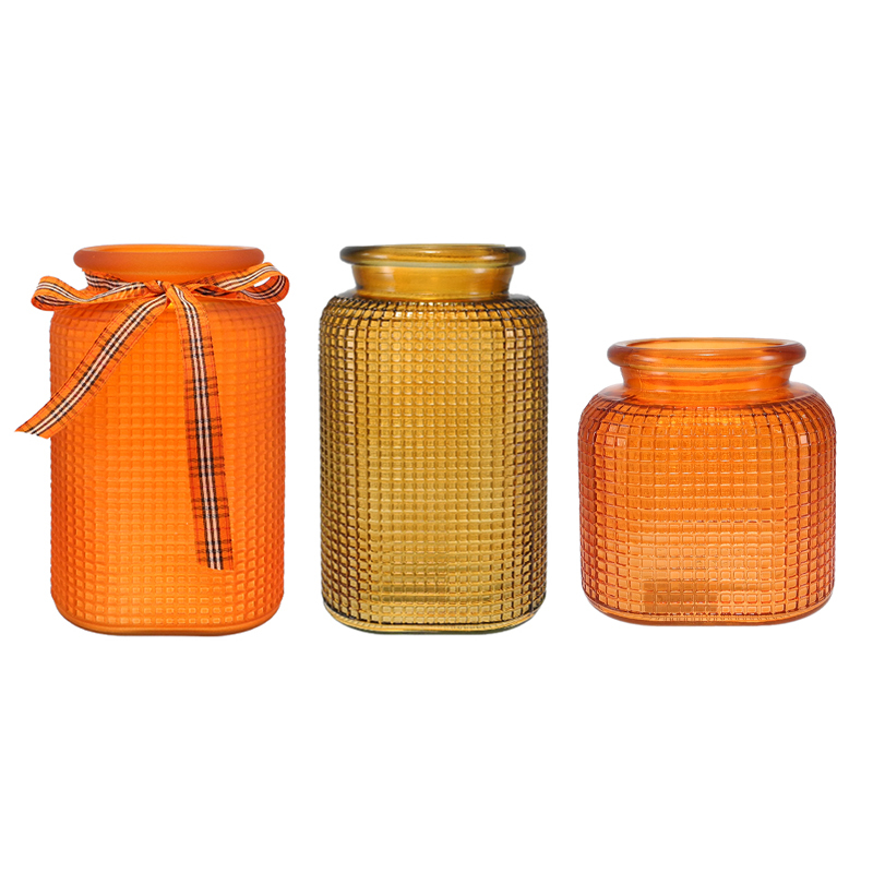 Autumn Checkered Pattern Vase YD-TDH-104