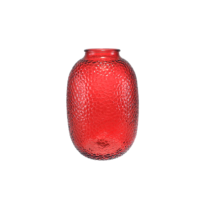 Red Glass Vase in Autumn YD-TDH-157