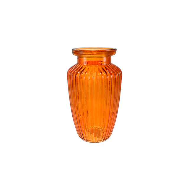 Orange-colored Spray Glass Vase in Autumn Colors YD-TDH-107