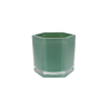 Polygon-shaped Colored Glass Flower Pot YD-FPWP-043