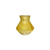 Striped Diamond-shaped Spray-painted Glass Vase YD-SS-154