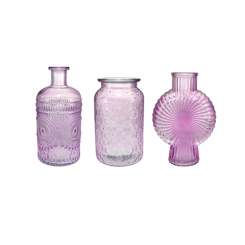 Purple Tinted Glass Vase YD-SS-138