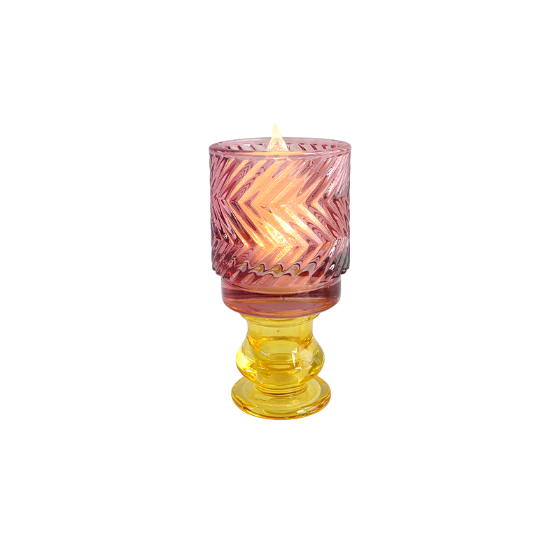Zigzag Pattern Double Candle Holder YD-HDWC-245