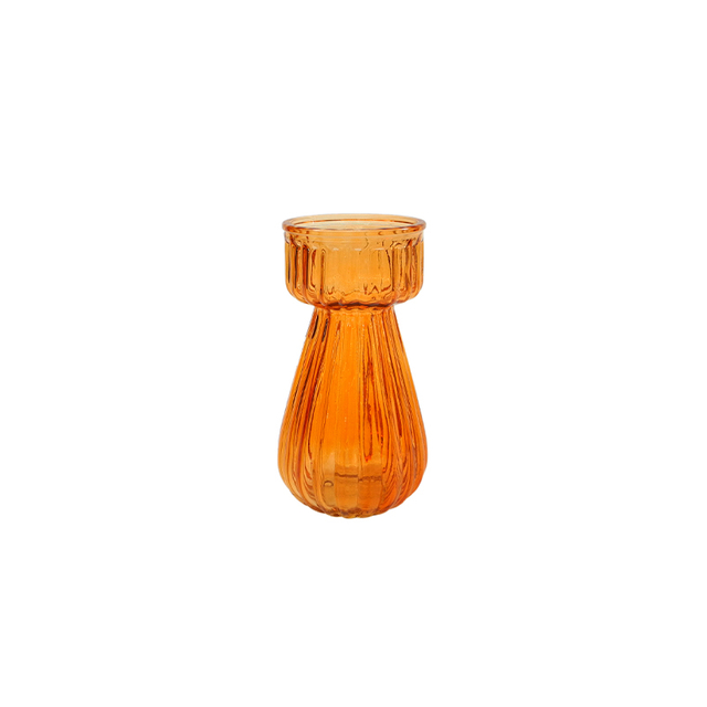 Striped Textured Spray-painted Glass Vase YD-ND-301