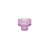 Spray Colored Striped Glass Small Candle Holder YD-ND-393