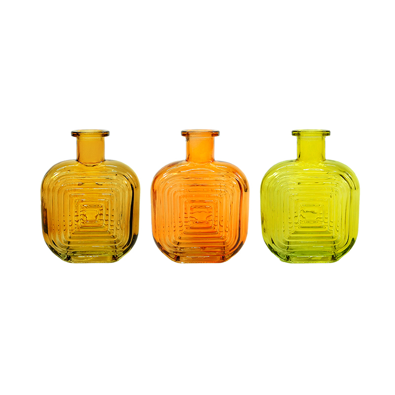 Color Spray Bud Vase With Zigzag Pattern YD-ND-356