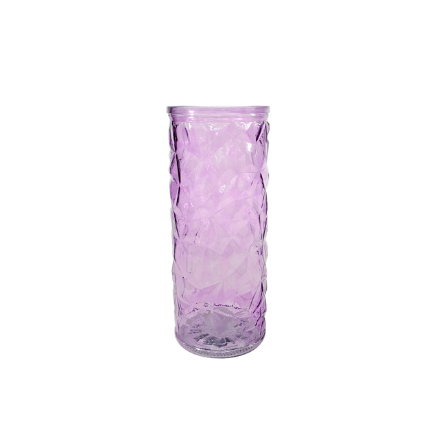 Diamond Texture Spray Colored Glass Vase YD-ND-329