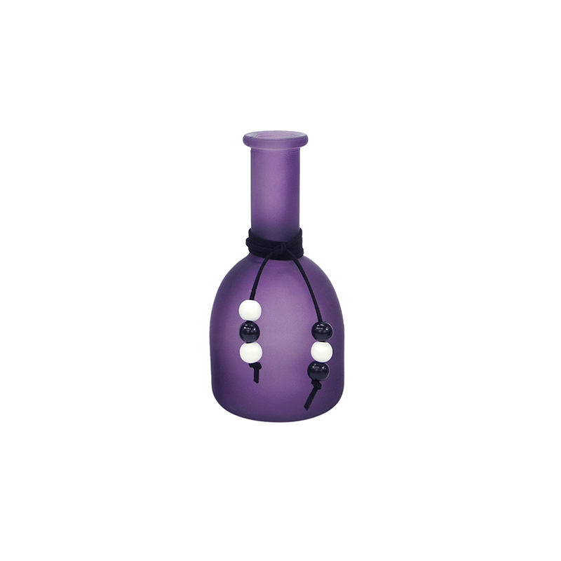 Halloween Purple Frosted Glass Bottle YD-HAL-106